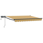 Manuelle Gelenkarmmarkise mit LEDs 3,5 x 2,5 m