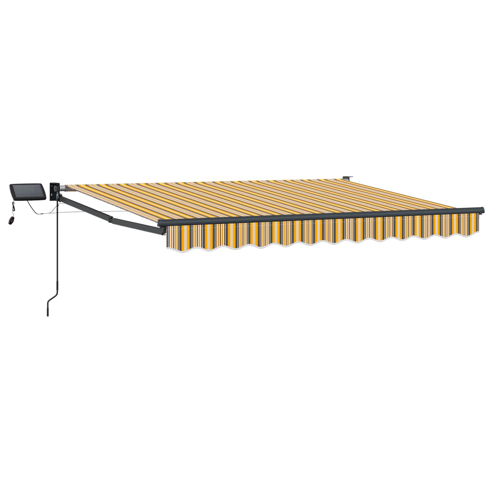 Manuelle Gelenkarmmarkise mit LEDs 3,5 x 2,5 m