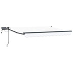 Manuelle Gelenkarmmarkise mit LEDs 3,5 x 2,5 m