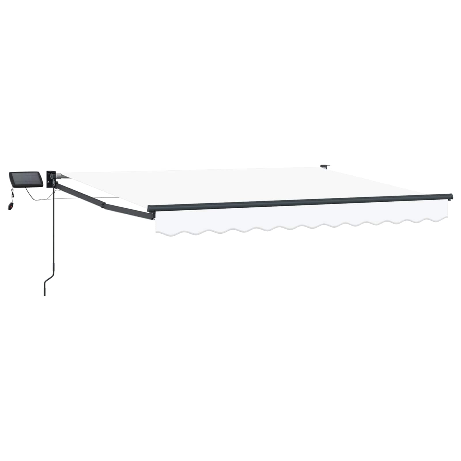 Manuelle Gelenkarmmarkise mit LEDs 3,5 x 2,5 m