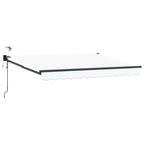 Elektrische ausziehbare Markise Weiß 3,5 x 2,5 m