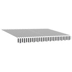Elektrische ausziehbare Markise Anthrazit und Weiß 3,5 x 2,5 m