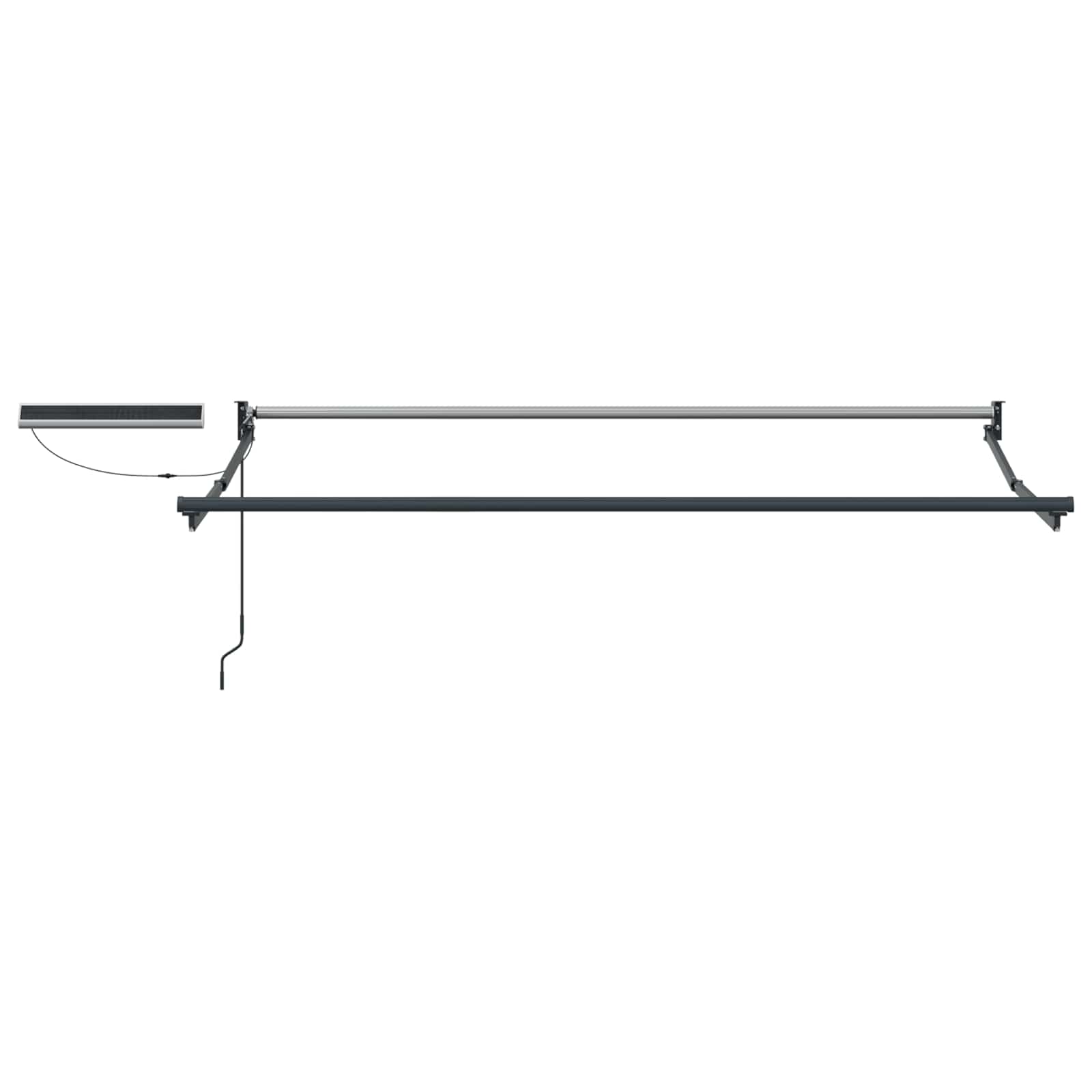 Elektrische ausziehbare Markise Gelb, Weiß, Anthrazit 3 x 2,5 m