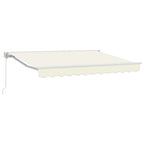 Manuell einziehbare Markise Creme 3 x 2,5 m