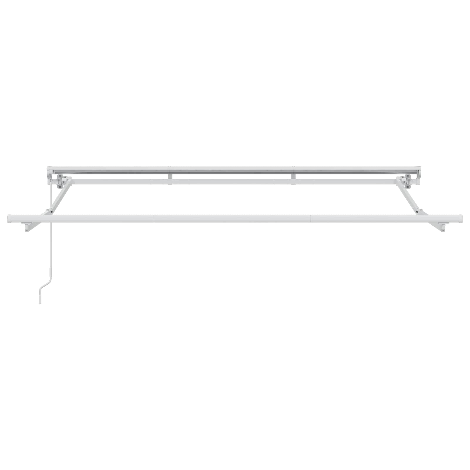 Manuell einziehbare Markise Creme 3 x 2,5 m