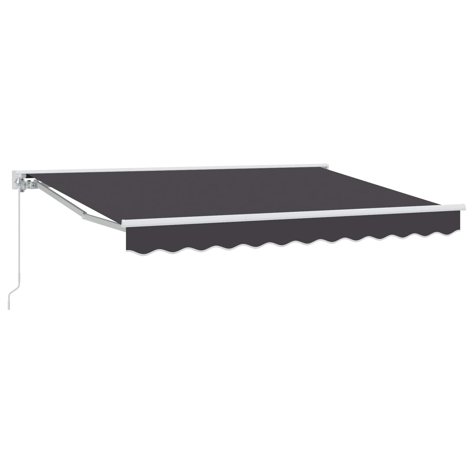 Manuell einziehbare Markise Anthrazit 3 x 2,5 m