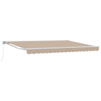 Manuell einziehbare Markise Beige 4 x 3 m
