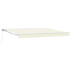 Manuell einziehbare Markise Creme 4,5 × 3 m