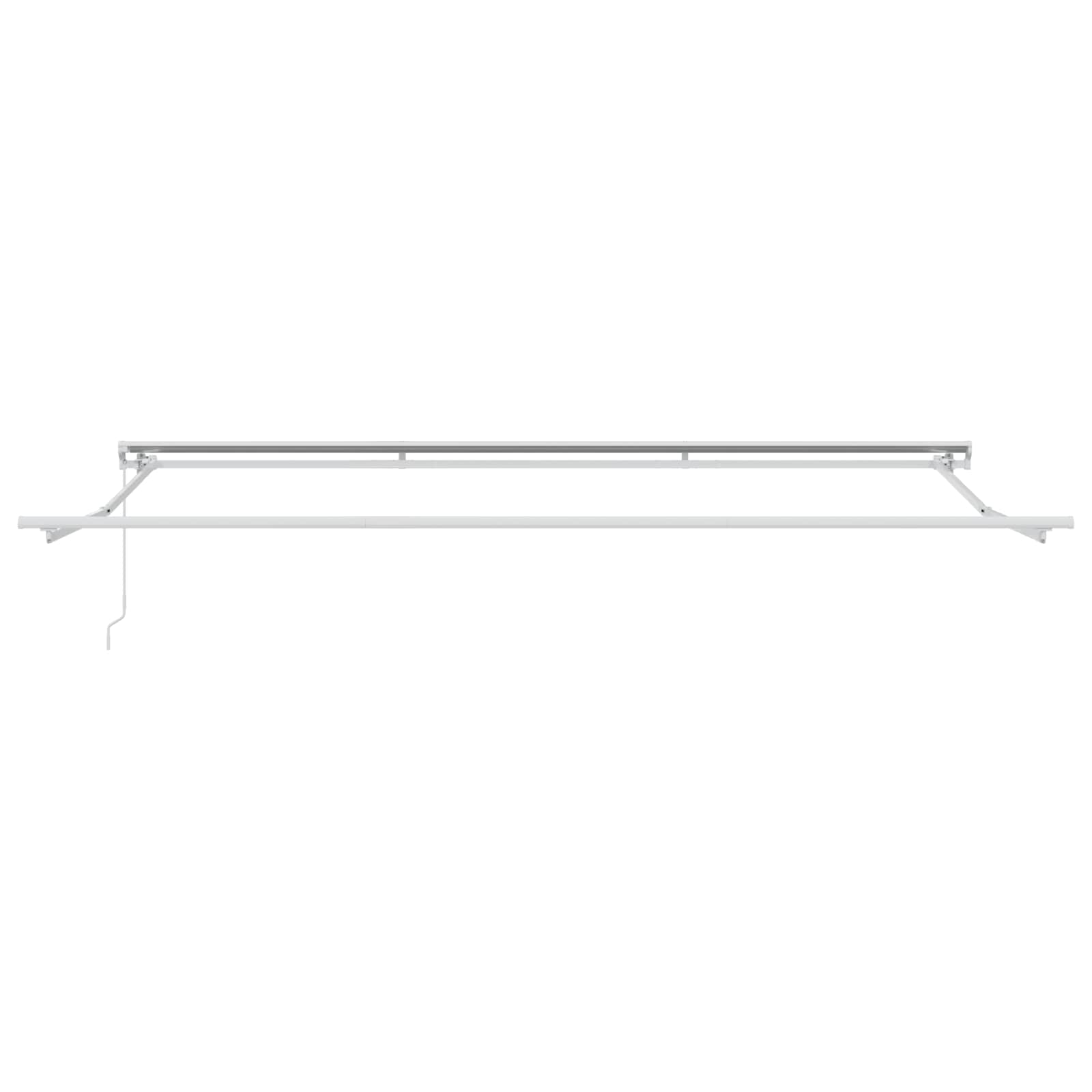 Manuell einziehbare Markise Creme 4,5 × 3 m