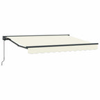 Manuell einziehbare Markise Creme 3,5 x 2 m