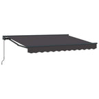 Manuell einziehbare Markise Anthrazit 3,5 x 2 m