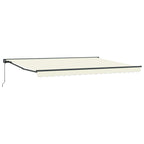 Manuell einziehbare Markise Creme 4 × 3,5 m