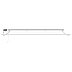 Manueller Markisenrahmen mit LEDs Beige und Weiß 4 × 3,5 m