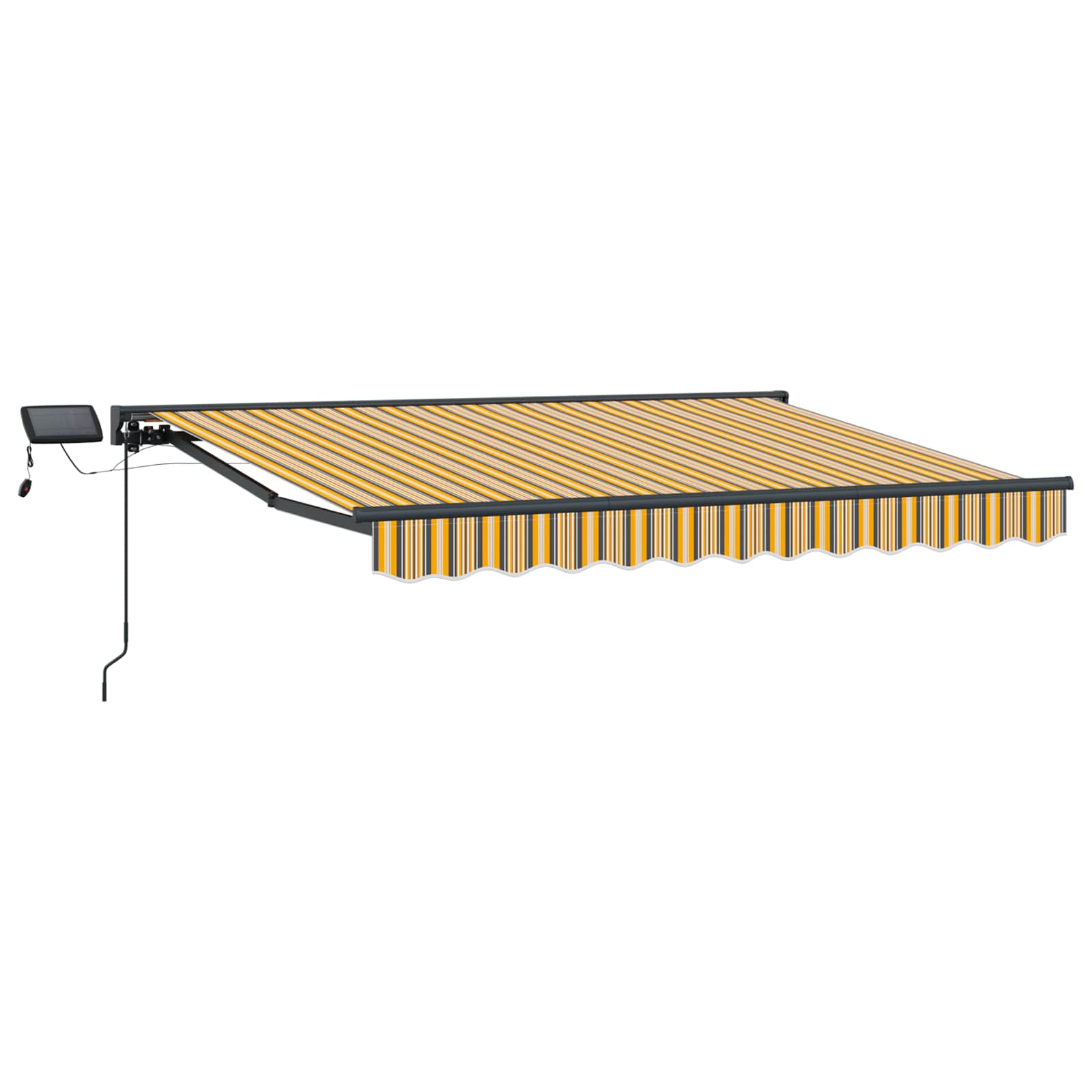 Manueller Markisenrahmen mit LEDs 3,5 x 2 m