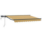 Manueller Markisenrahmen mit LEDs 3,5 x 2,5 m