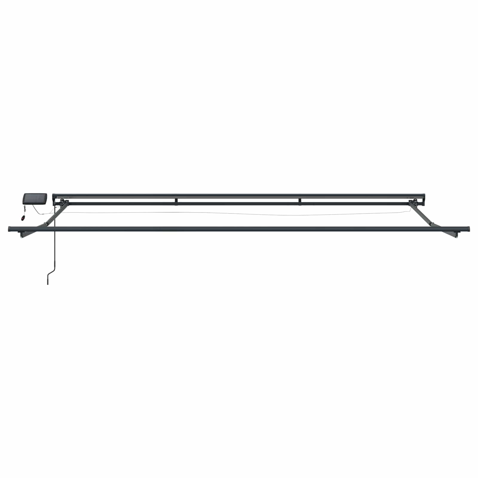 Manueller Markisenrahmen mit LEDs 4,5 × 3 m