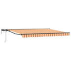 Manueller Markisenrahmen mit LEDs 5 x 3,5 m