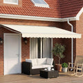 Elektrische ausziehbare Markise Creme 5 x 3,5 m