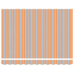 Elektrische ausziehbare Markise Blau, Orange, Weiß 3 x 2,5 m