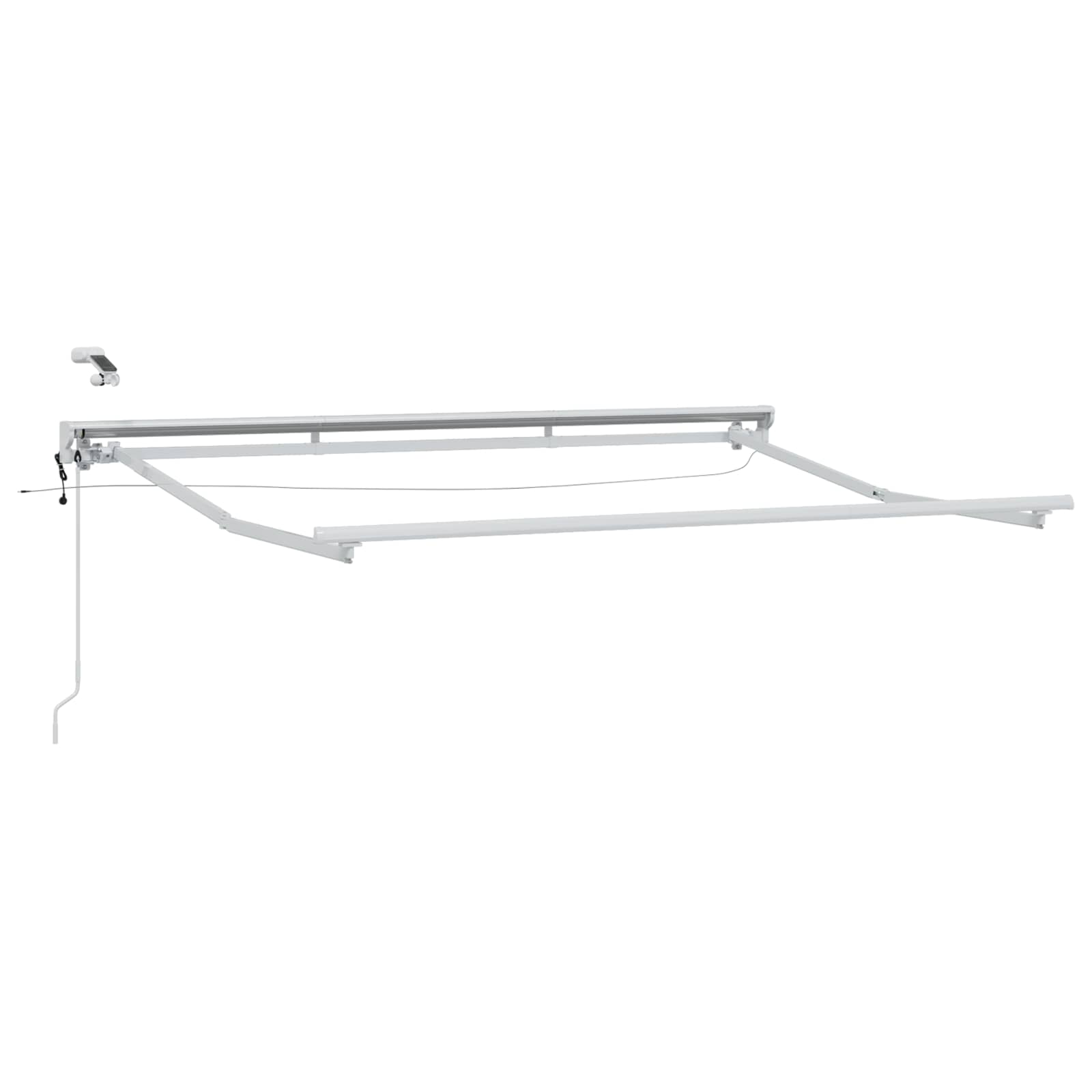 Elektrische ausziehbare Markise Gelb und Weiß 3,5 x 2,5 m