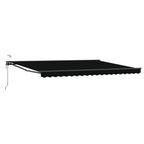 Elektrische ausziehbare Markise Schwarz und Anthrazit 4 x 3 m