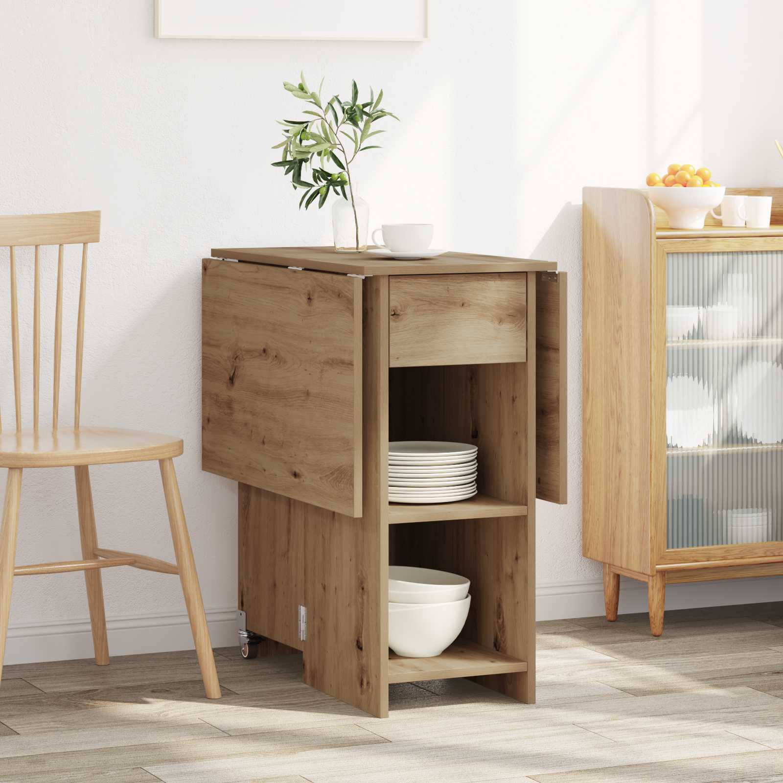 Esstisch 115 x 70 x 75 cm Holzwerkstoff Artisan-Eiche