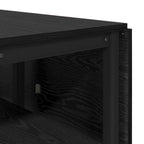 Esstisch 122 x 80 x 76,5 cm Holzwerkstoff Schwarze Eiche