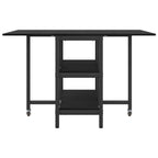 Esstisch 122 x 80 x 76,5 cm Holzwerkstoff Schwarze Eiche