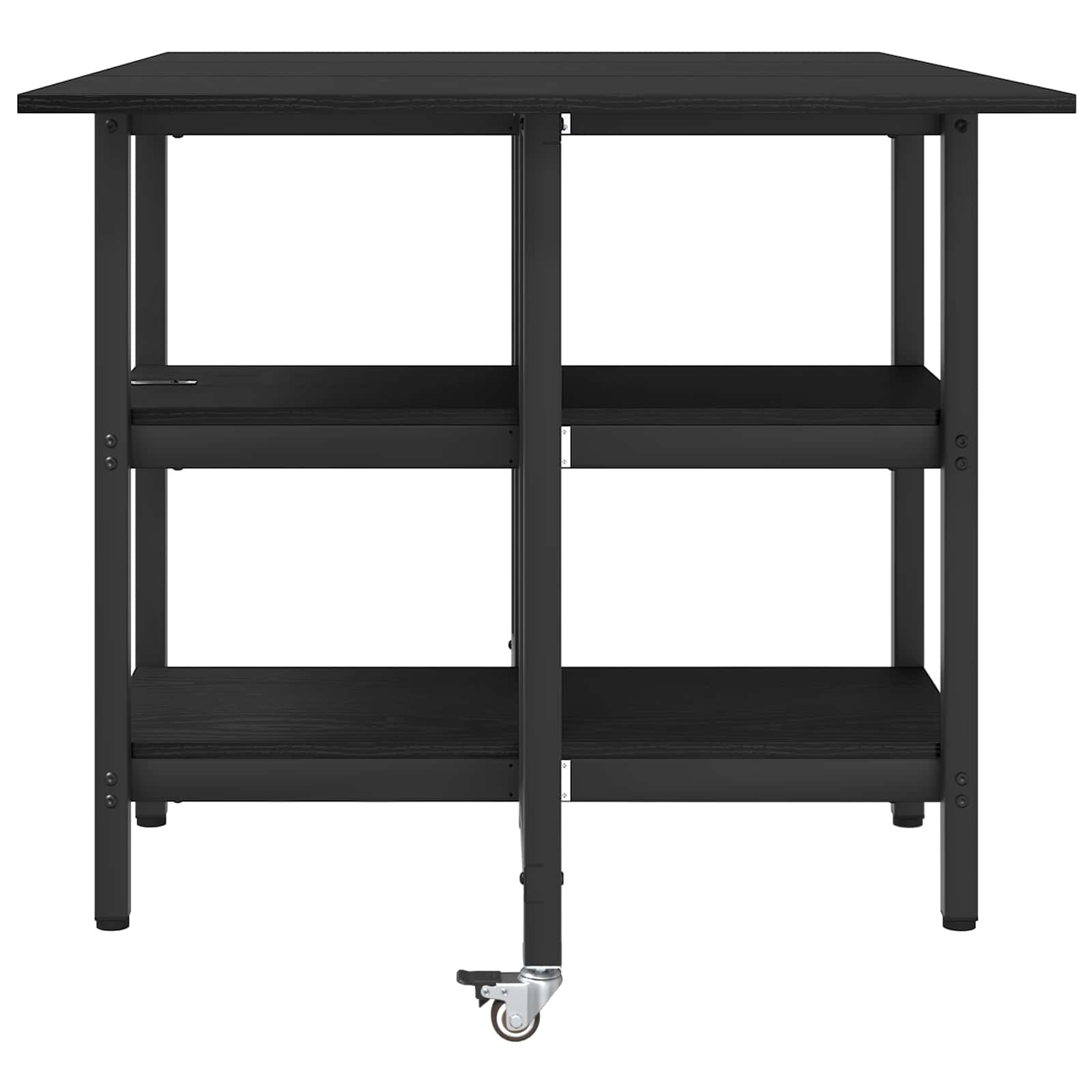 Esstisch 122 x 80 x 76,5 cm Holzwerkstoff Schwarze Eiche