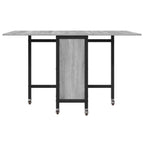 Faltbarer Esstisch mit Rollen 130 x 80 x 76,5 cm Stahl PB