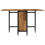 Faltbarer Esstisch mit Rollen 130 x 80 x 76,5 cm Stahl PB
