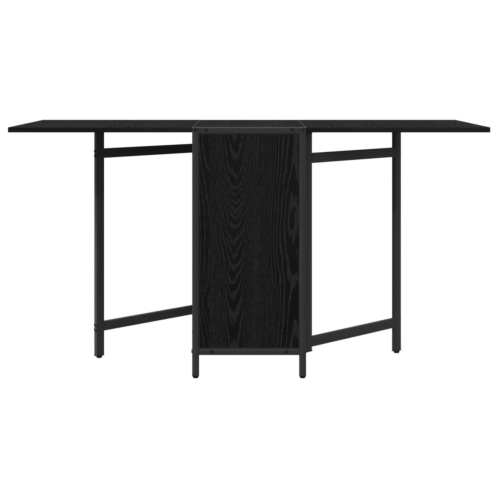 Esstisch 144 x 60 x 75 cm Holzwerkstoff Schwarze Eiche