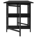 Esstisch 144 x 60 x 75 cm Holzwerkstoff Schwarze Eiche