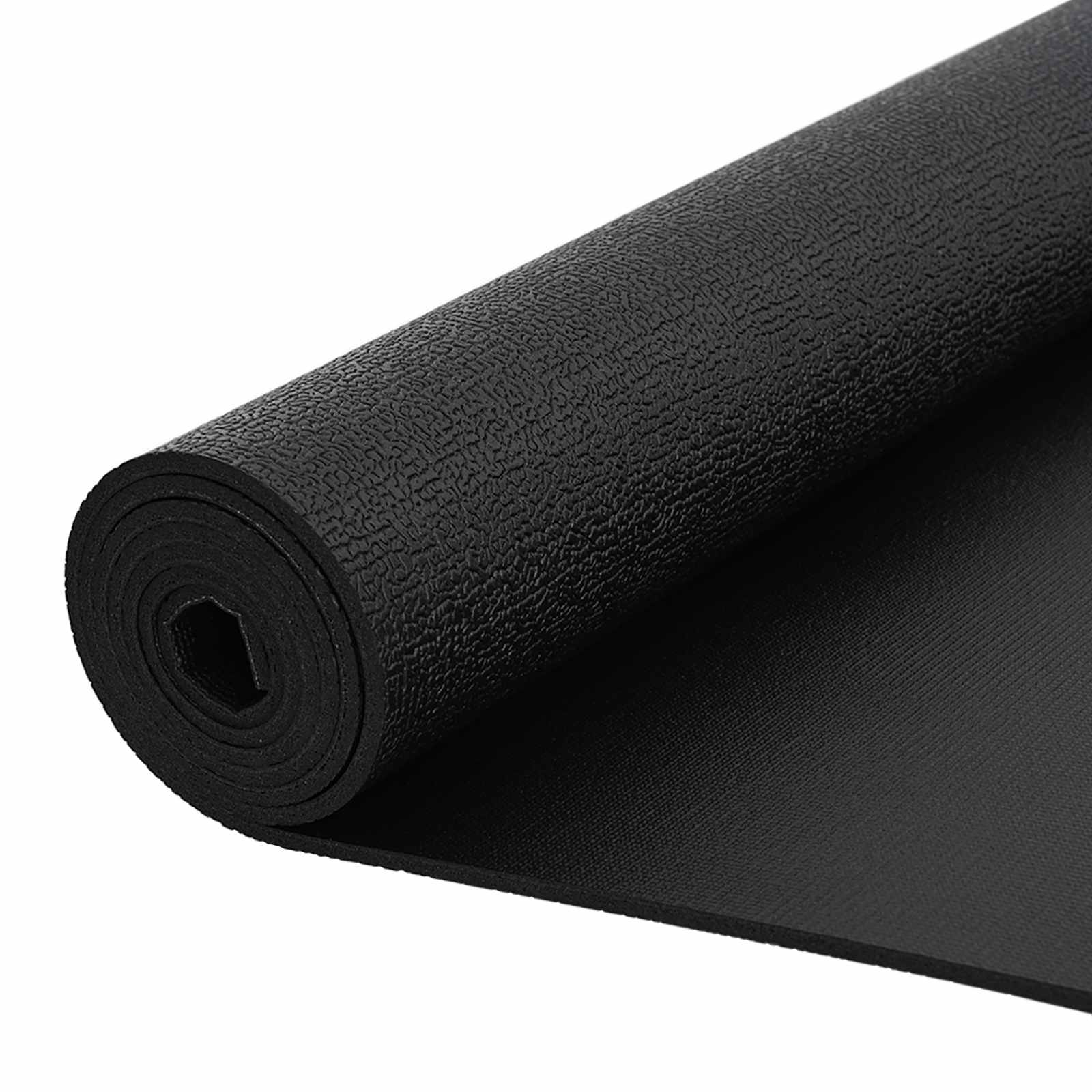 Sport-Schutzmatte Schwarz 120 x 60 x 0,6 cm hochdichtes PVC