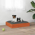 Hundebett Wachsbraun 51,5 x 44 x 9 cm Massivholz Kiefer