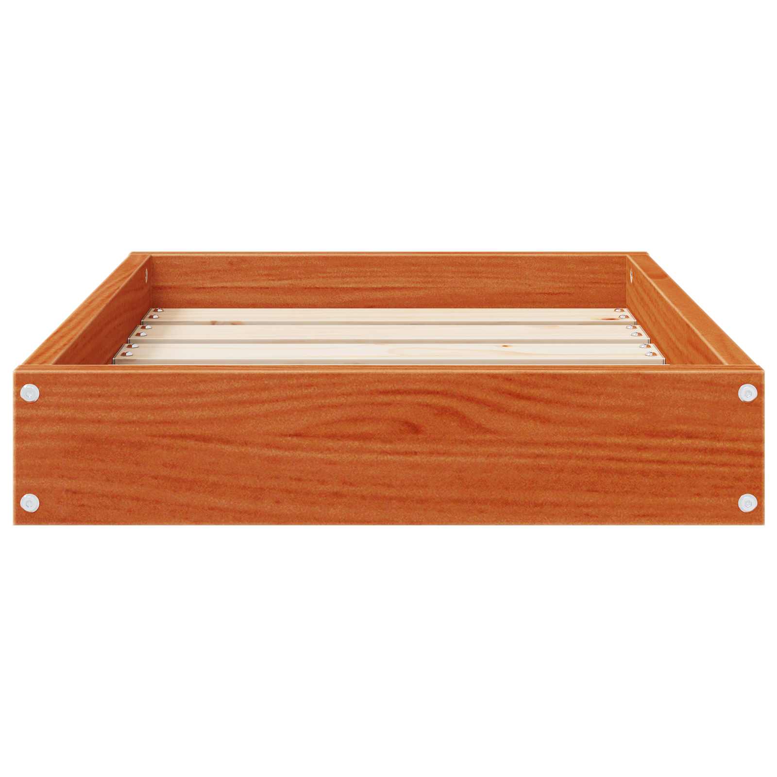 Hundebett Wachsbraun 51,5 x 44 x 9 cm Massivholz Kiefer