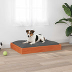 Hundebett Wachsbraun 72 x 54 x 9 cm Massivholz Kiefer