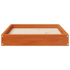 Hundebett Wachsbraun 72 x 54 x 9 cm Massivholz Kiefer