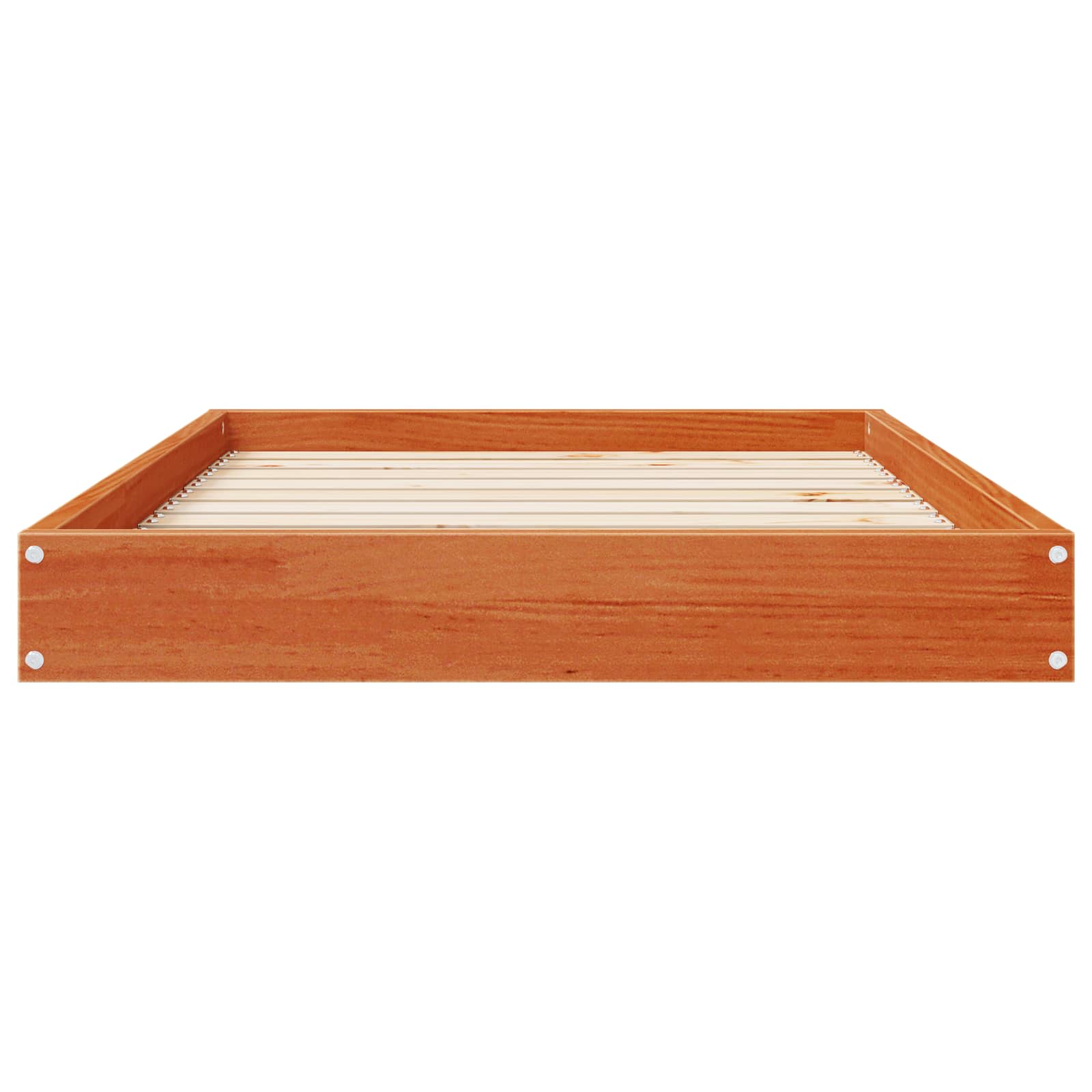 Hundebett Wachsbraun 92 x 64 x 9 cm Massivholz Kiefer