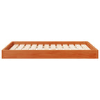 Hundebett Wachsbraun 101,5 x 74 x 9 cm Massivholz Kiefer