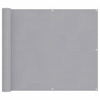 Balkonsichtschutz Hellgrau 100 x 200 cm Oxford-Stoff