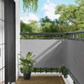 Balkonsichtschutz Hellgrau 100 x 800 cm Oxford-Stoff