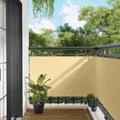 Balkonsichtschutz Sand 100 x 300 cm Oxford-Stoff