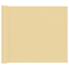 Balkonsichtschutz Sand 100 x 300 cm Oxford-Stoff