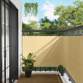 Balkonsichtschutz Sand 110 x 600 cm Oxford-Stoff