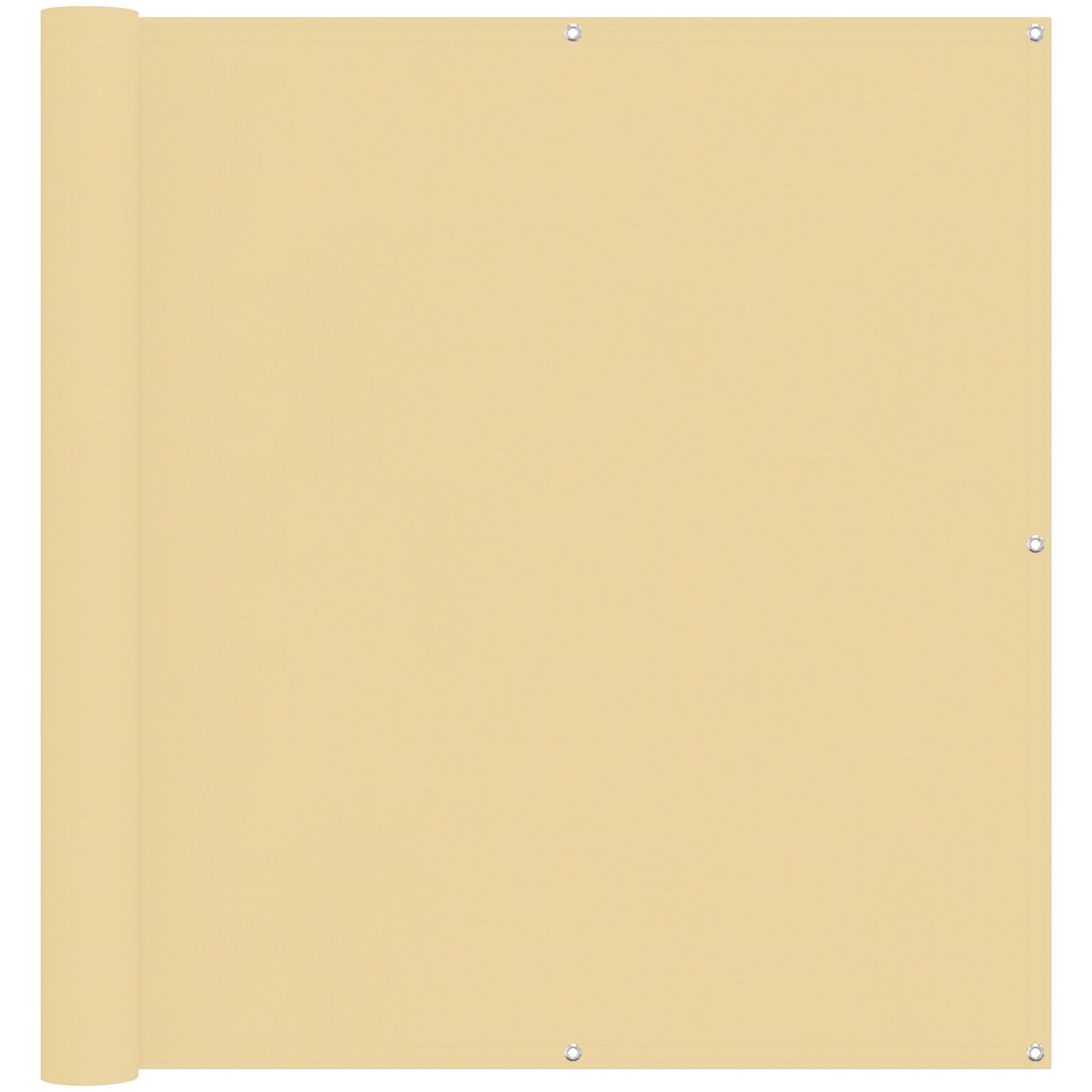 Balkonsichtschutz Sand 110 x 600 cm Oxford-Stoff