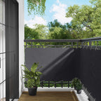 Balkonsichtschutz Anthrazit 100 x 500 cm Oxford-Stoff