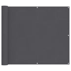 Balkonsichtschutz Anthrazit 100 x 500 cm Oxford-Stoff