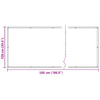 Balkonsichtschutz Anthrazit 100 x 500 cm Oxford-Stoff