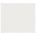 Balkonsichtschutz Weiß 100 x 200 cm Oxford-Stoff